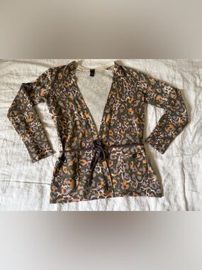 Lucky Brand Cardigan Sweater Wool Cashmere Blend, SZ medium